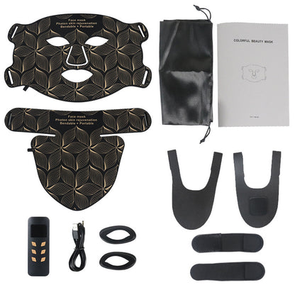 Masque LED Rajeunissant en Silicone – Éclat & Soin Complet à Domicile